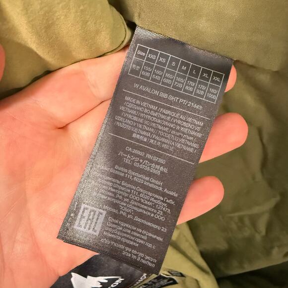 Burton Women's Avalon Ski Bib Pant Overall Snow Mountain Green XL Short - Picture 14 of 14